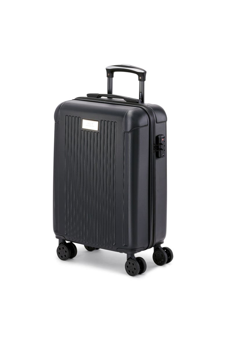Lotus 21" Upright Carry On Suitcase, Alternate, color, Black