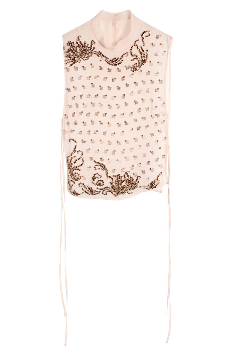 Dries Van Noten Carmasa Crystal Embellished Sleeveless Top, Alternate, color, Blush