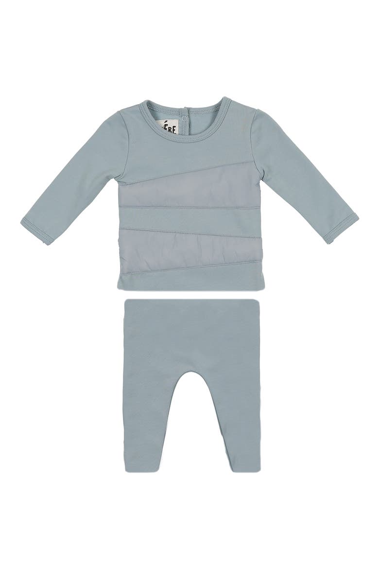 Puffed Triangle Top & Leggings Set, Main, color, POWDER BLUE