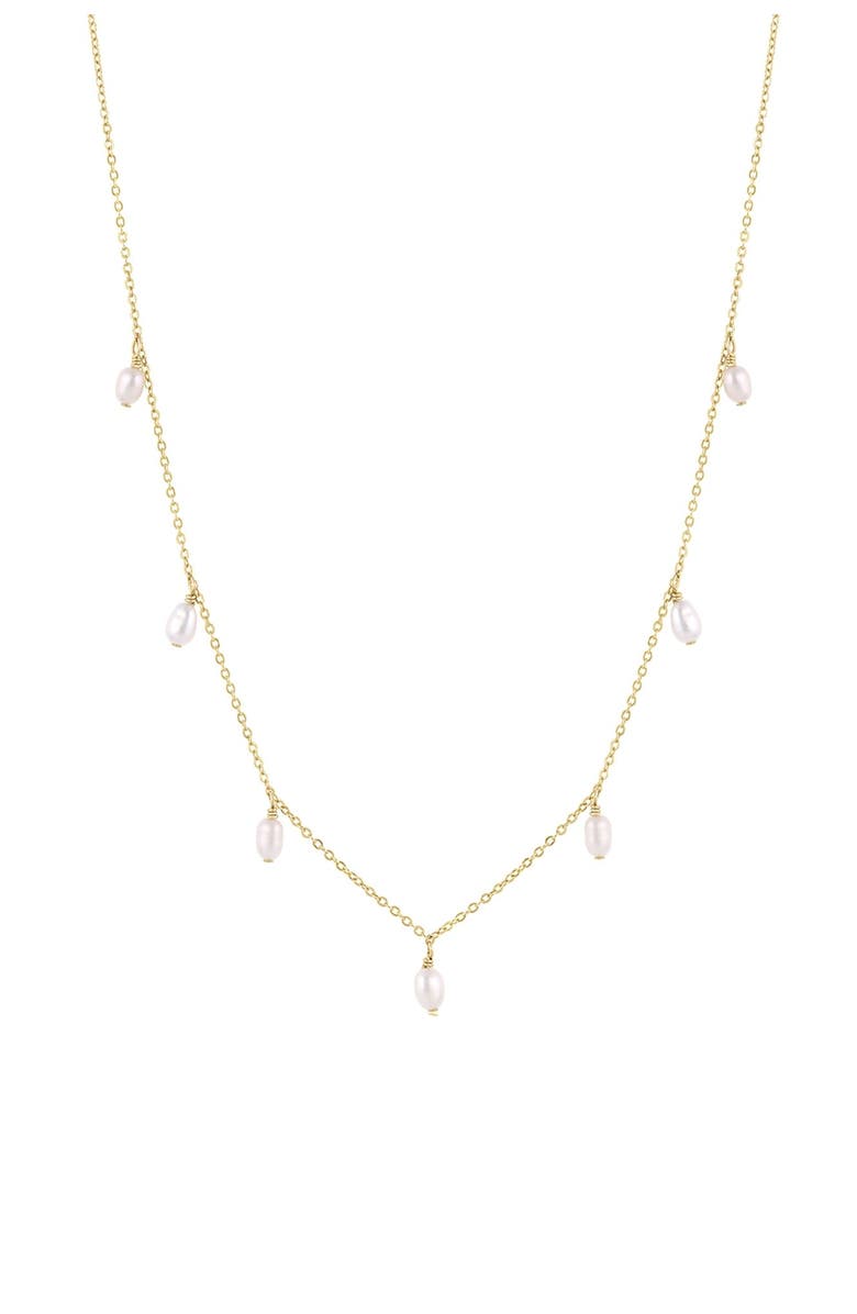 Set & Stones Meri Pearl Necklace, Main, color, Gold