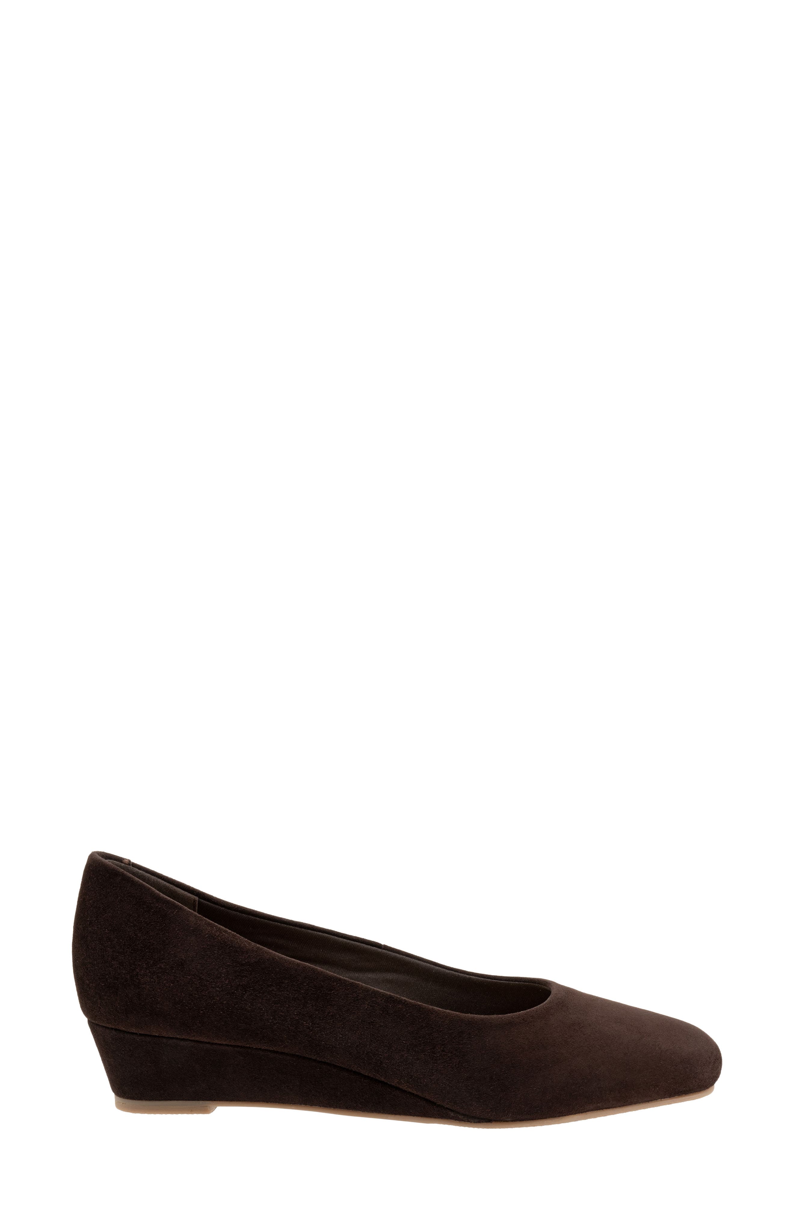 Denisse Wedge Pump, Alternate, color, BROWN SUEDE