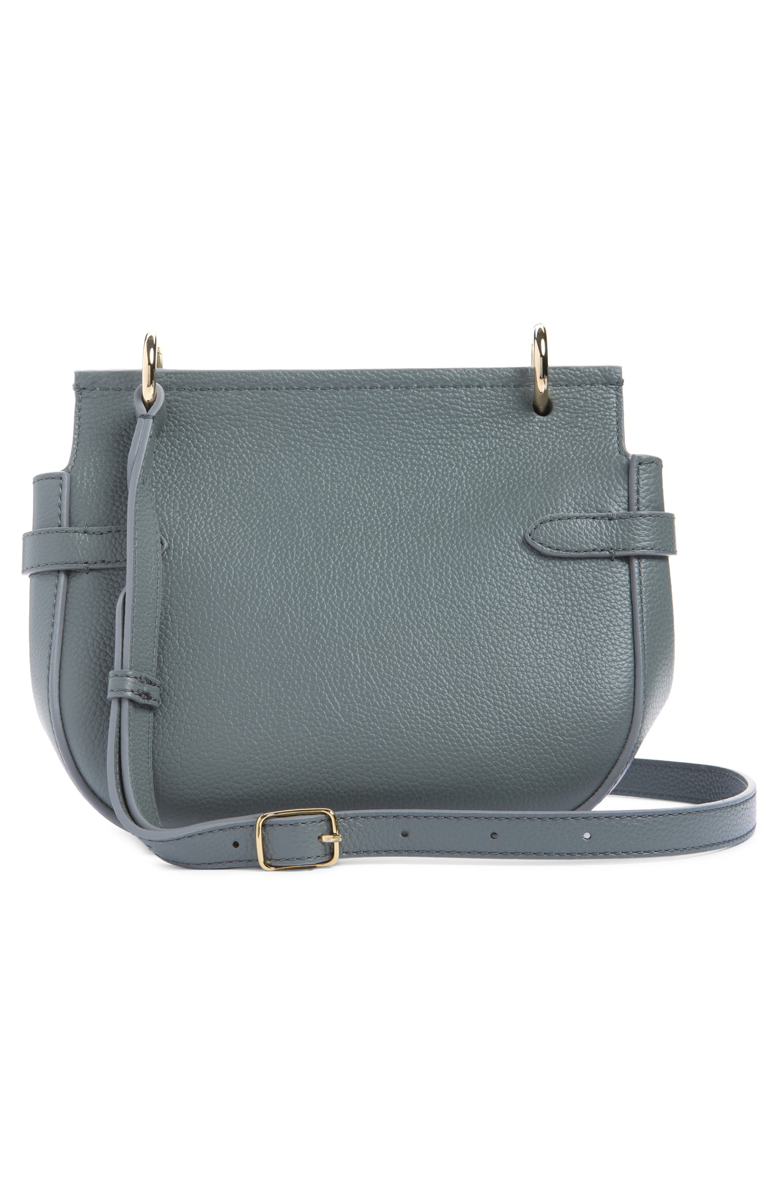 Small Amberley Leather Satchel, Alternate, color, FOGGY GREY
