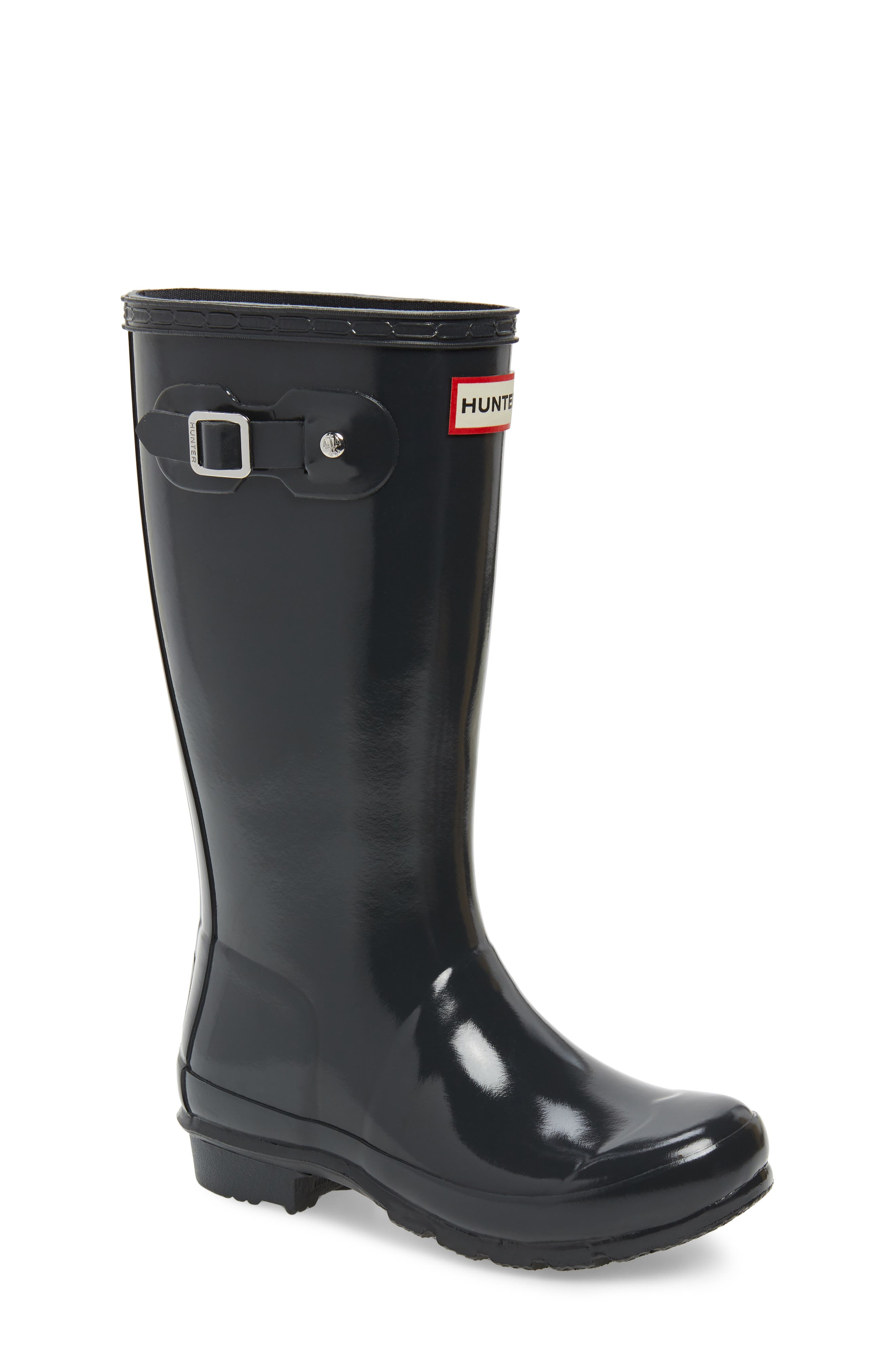 Kids' Original Gloss Waterproof Rain Boot, Main, color, DARK SLATE