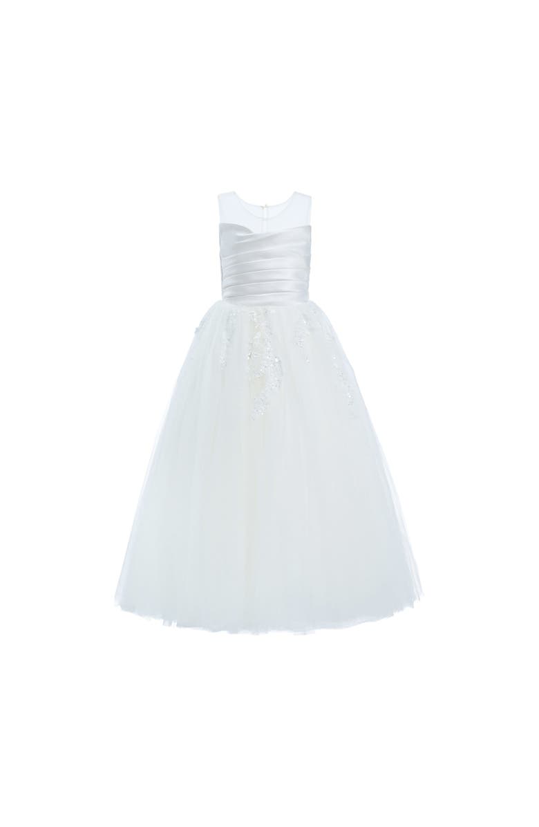 Tulleen Vivian Dress, Main, color, White