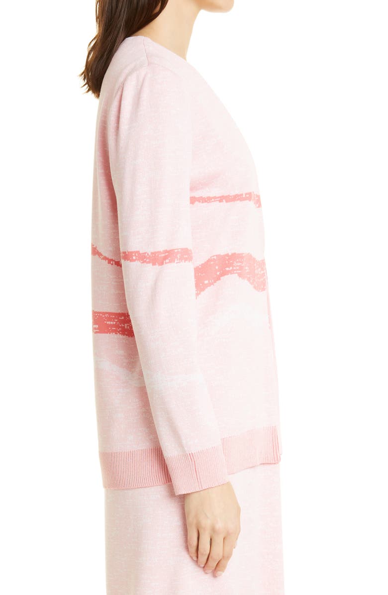 Misook Landscape Pattern Cardigan, Alternate, color, 