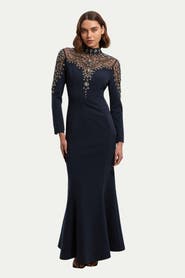 Karen Millen Petite Crystal Embellished Maxi Dress