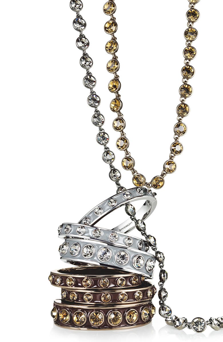 Givenchy Small Hinged Enamel Bangle, Alternate, color, 