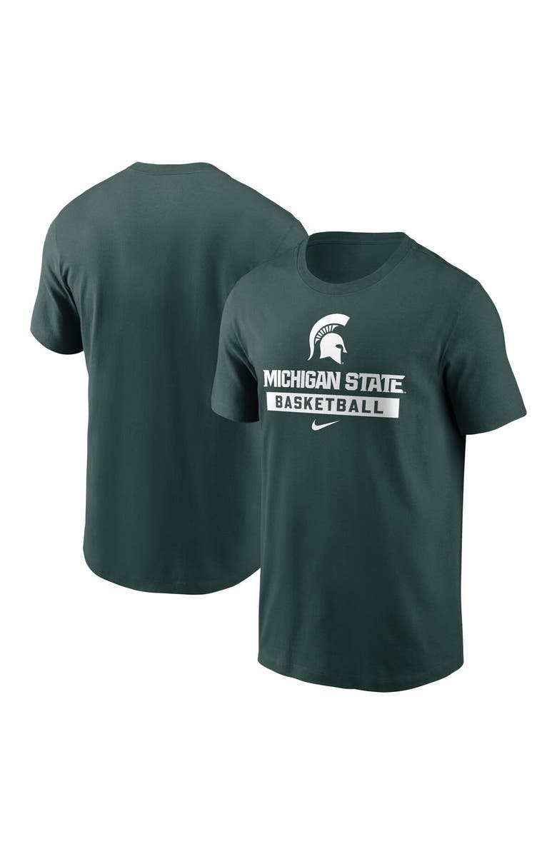 Nike Men's Nike Green Michigan State Spartans Basketball T-Shirt, Alternate, color, 