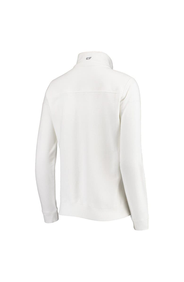 vineyard vines Women's Vineyard Vines White Los Angeles Rams Shep Shirt Quarter-Zip Sweatshirt, Alternate, color, 