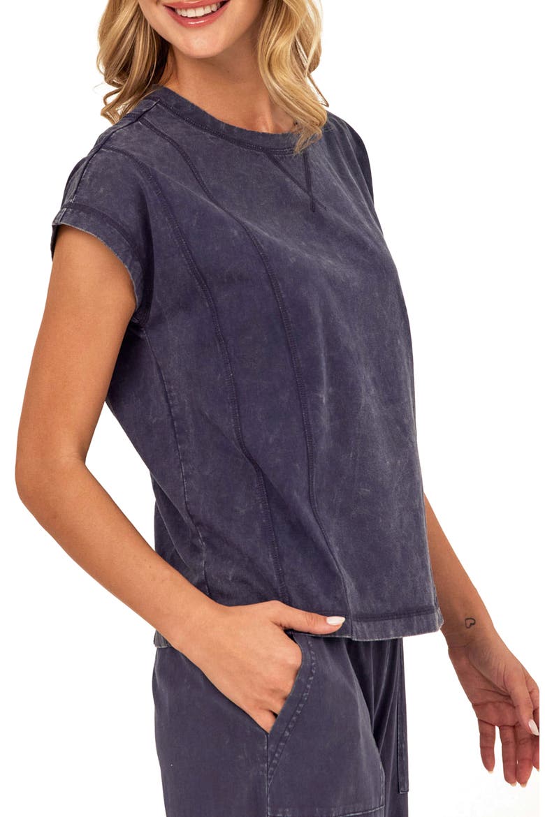 Laurie Mineral Wash Seamed T-Shirt, Alternate, color, STARGAZER