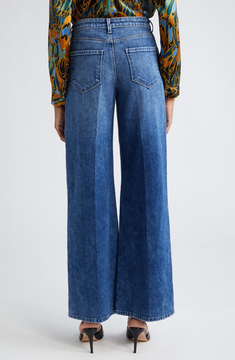 L'AGENCE Alicent High Waist Wide Leg Jeans, Alternate, color, 