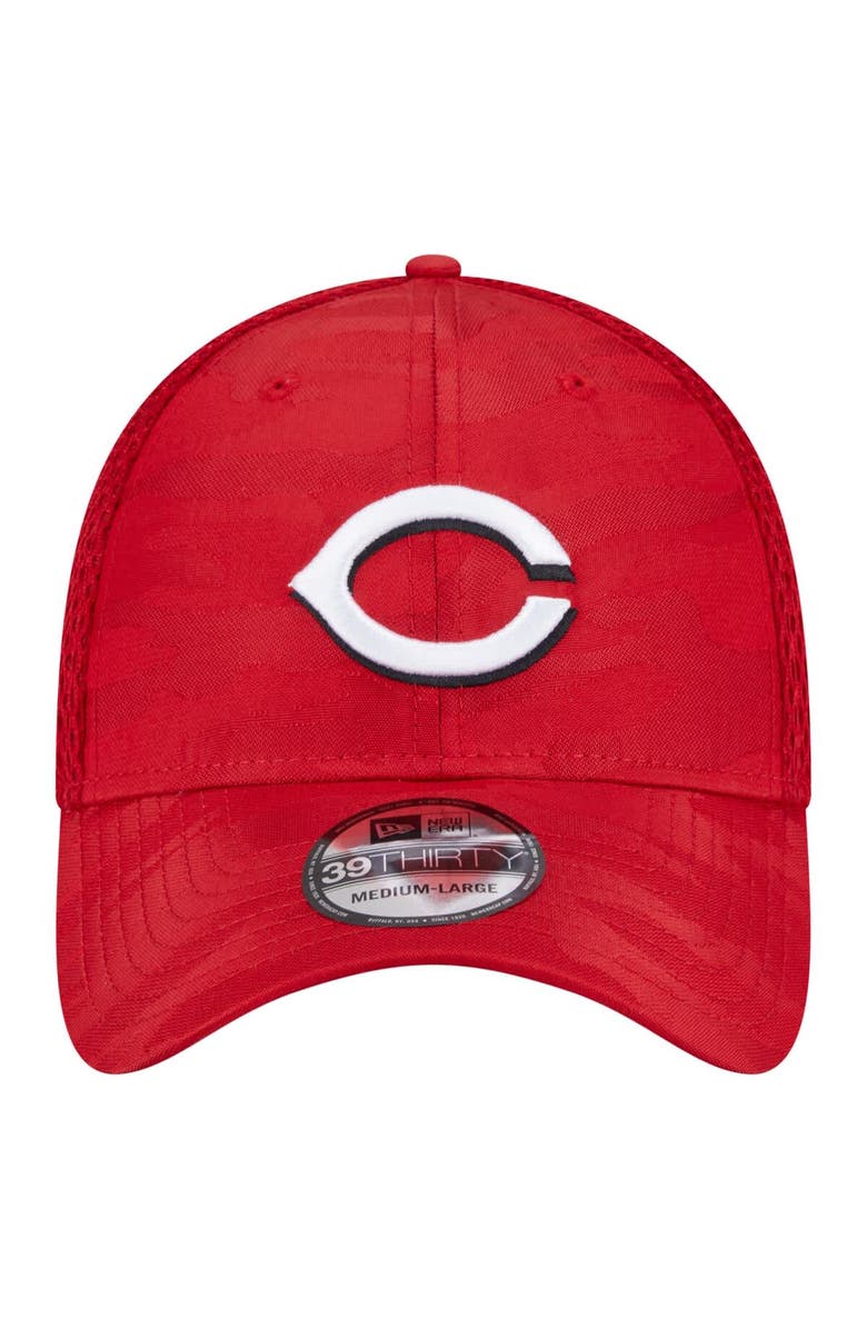 New Era Men's New Era Red Cincinnati Reds Subtle Camo 39THIRTY Flex Hat, Alternate, color, Red