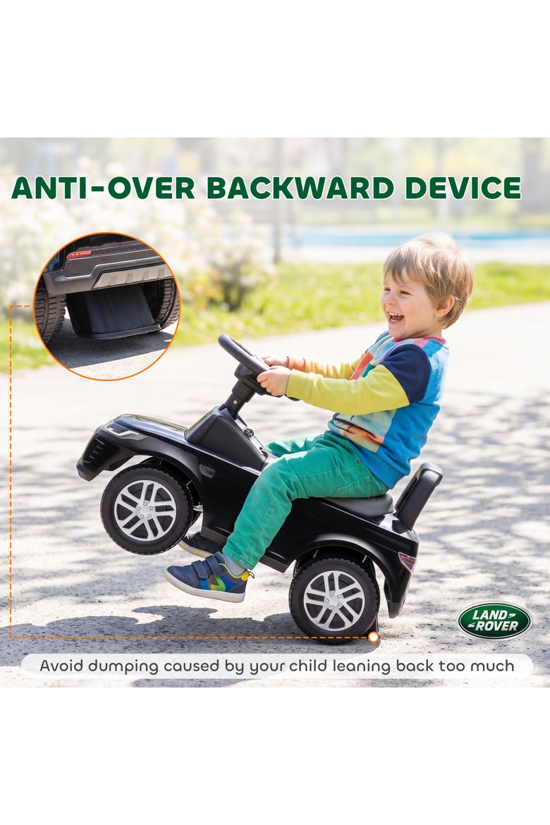 Land Rover Ride-On Push Car for Kids, Foot-to-Floor, Black, Alternate, color, Black