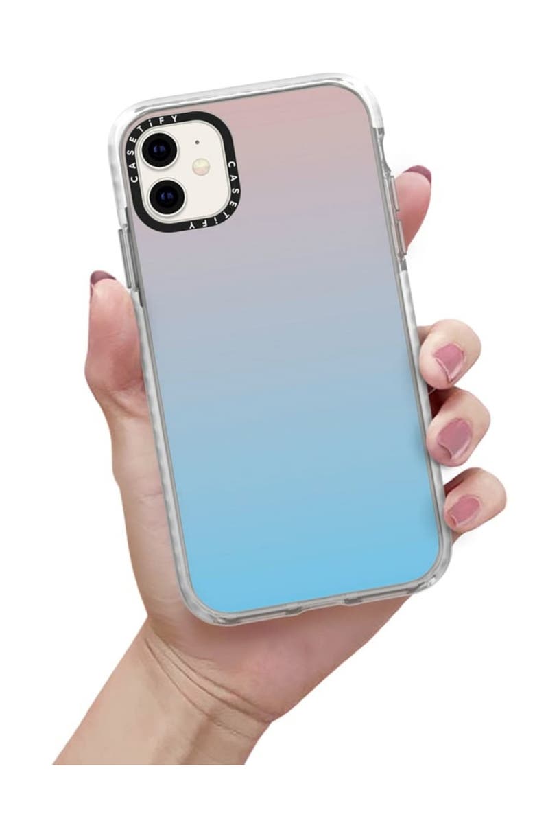 CASETiFY Blue Pink Gradient iPhone 11 Pro Phone Case, Alternate, color,