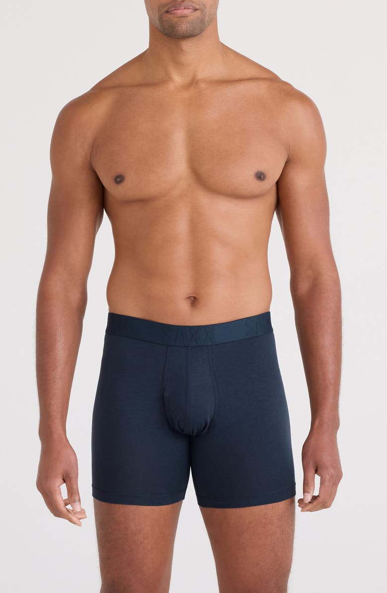 SAXX Assorted 3-Pack DropTemp<sup>®</sup> Cooling Cotton Boxer Briefs, Alternate, color, Dark Grey/ Ink/ Black