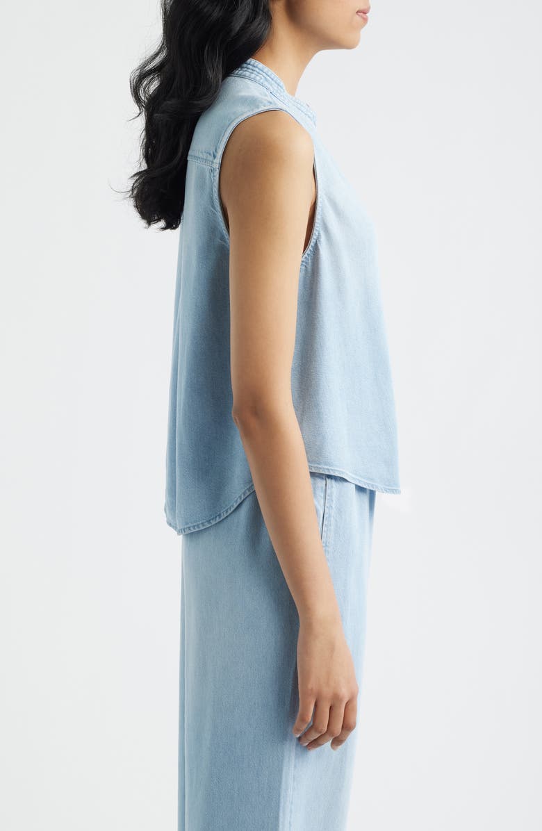 Cloth & Stone Sleeveless Denim Shirt, Alternate, color, Cool Capri Wash