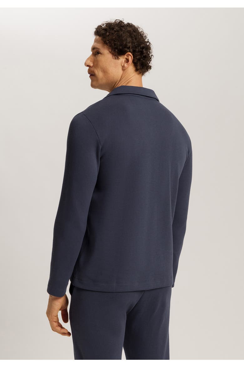 Travelwear Cotton Polo Collar Pullover, Alternate, color, Ombre Blue