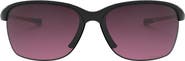 Oakley Unstoppable 65mm Gradient Polarized Oversize Rectangular Sunglasses
