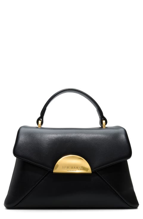 Poppy Moon Leather Top Handle Bag