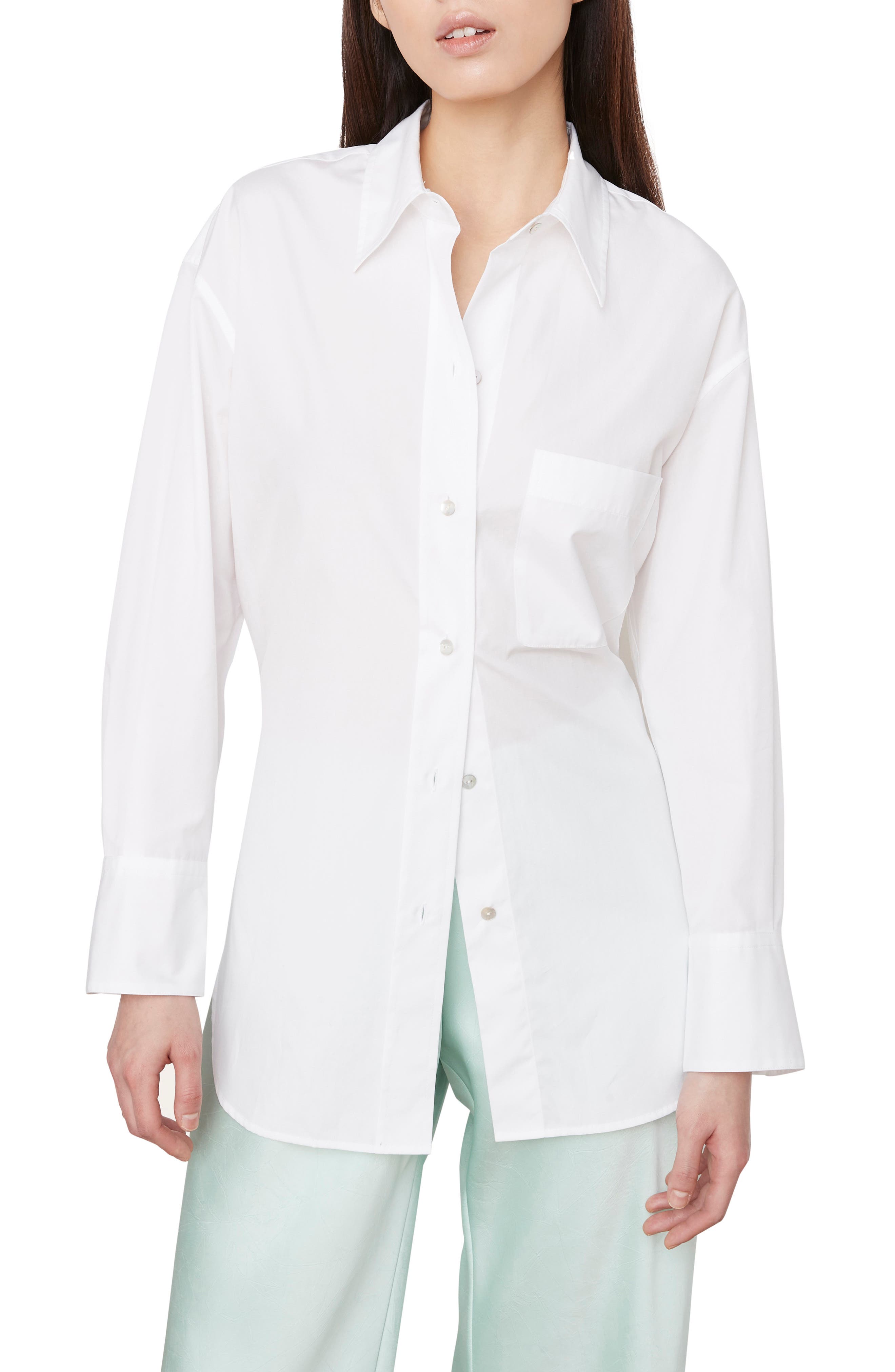 Vince Oversize Cotton Button-Up Shirt