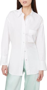 Vince Oversize Cotton Button-Up Shirt