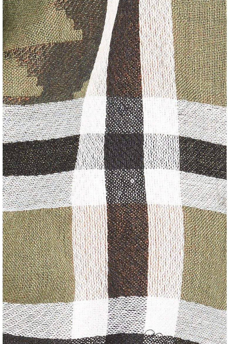 Southwestern Scarf, Alternate, color, HUNTER GREEN MULTI