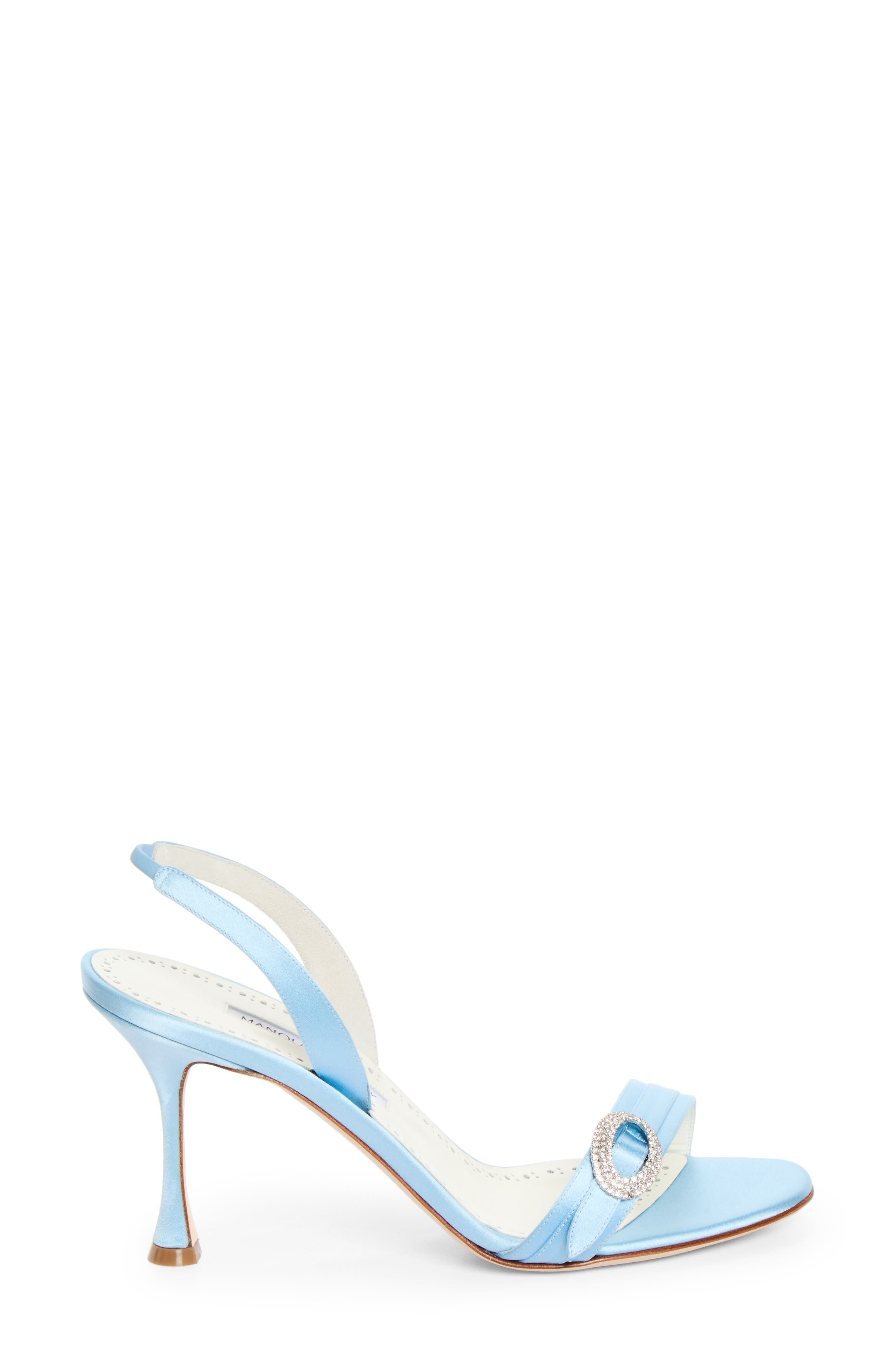 Zutosan Buckle Slingback Sandal, Alternate, color, LBLU4535/ YOTH996F
