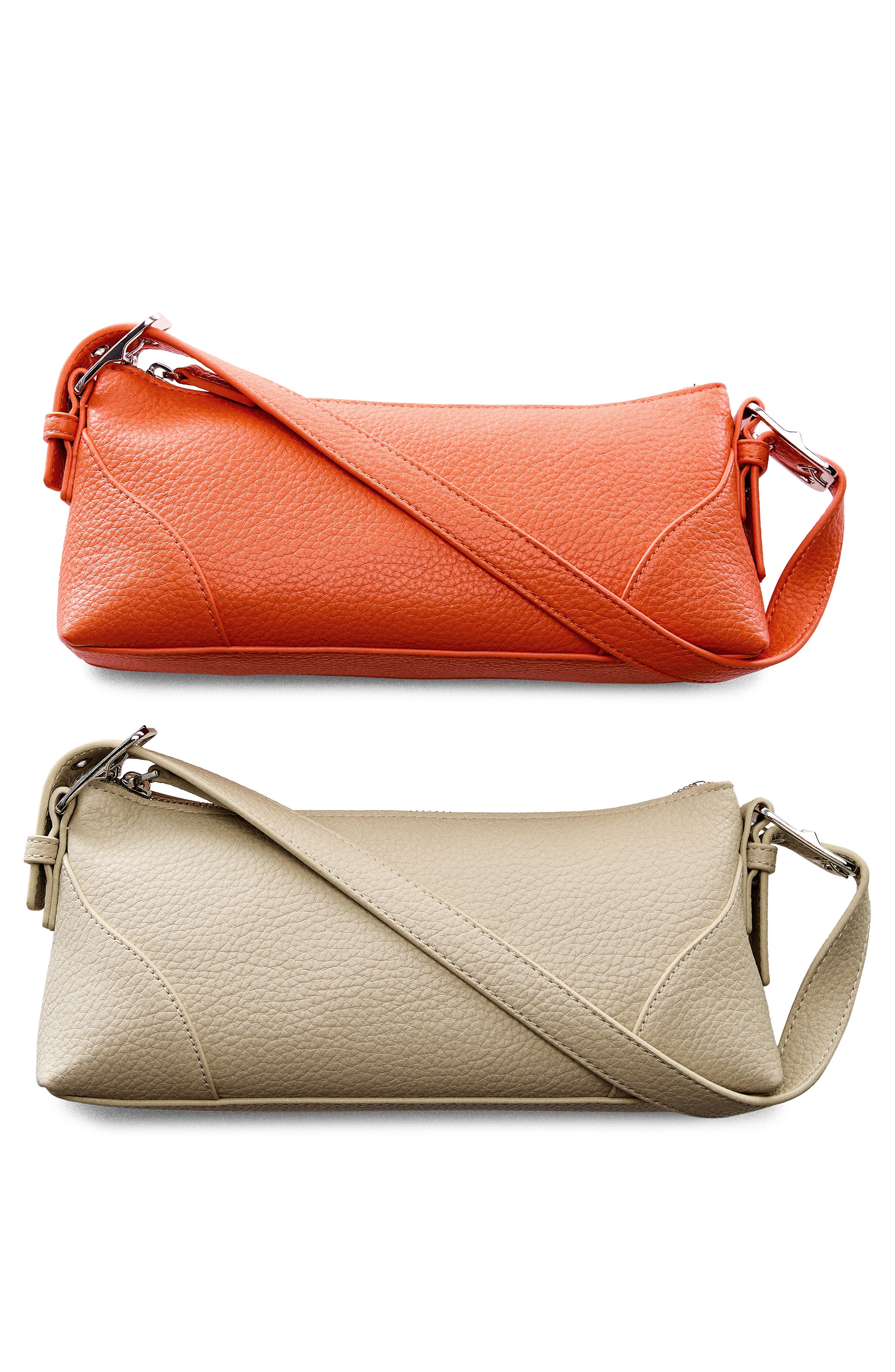 MANGO Faux Leather Shoulder Bag, Alternate, color, 