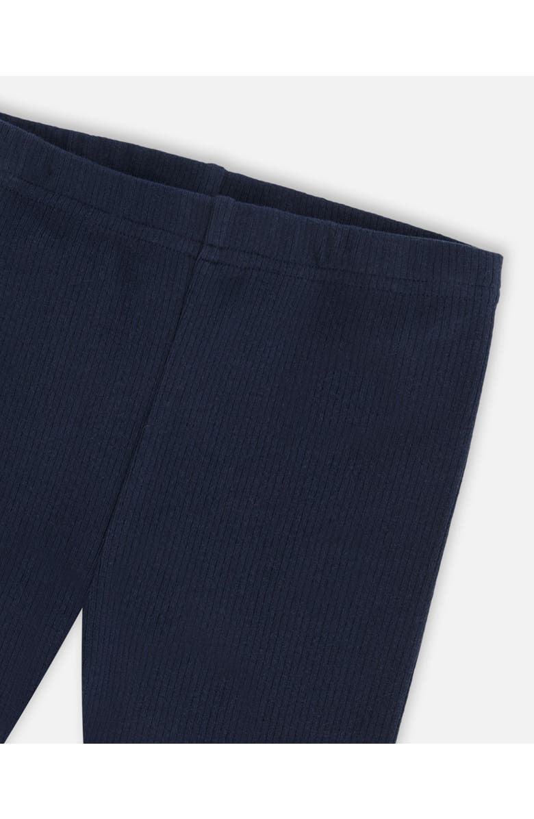 Deux par Deux Girl's Rib Leggings Navy, Alternate, color,