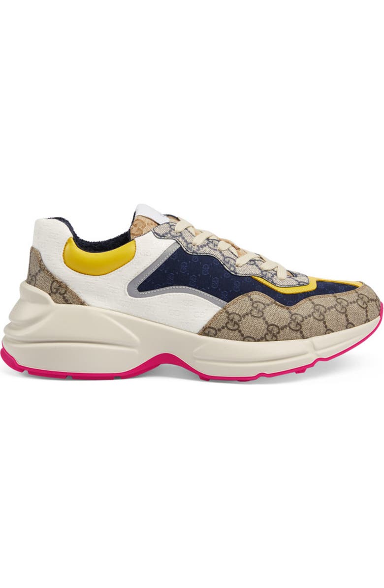 Gucci Rhyton GG Sneaker, Alternate, color,