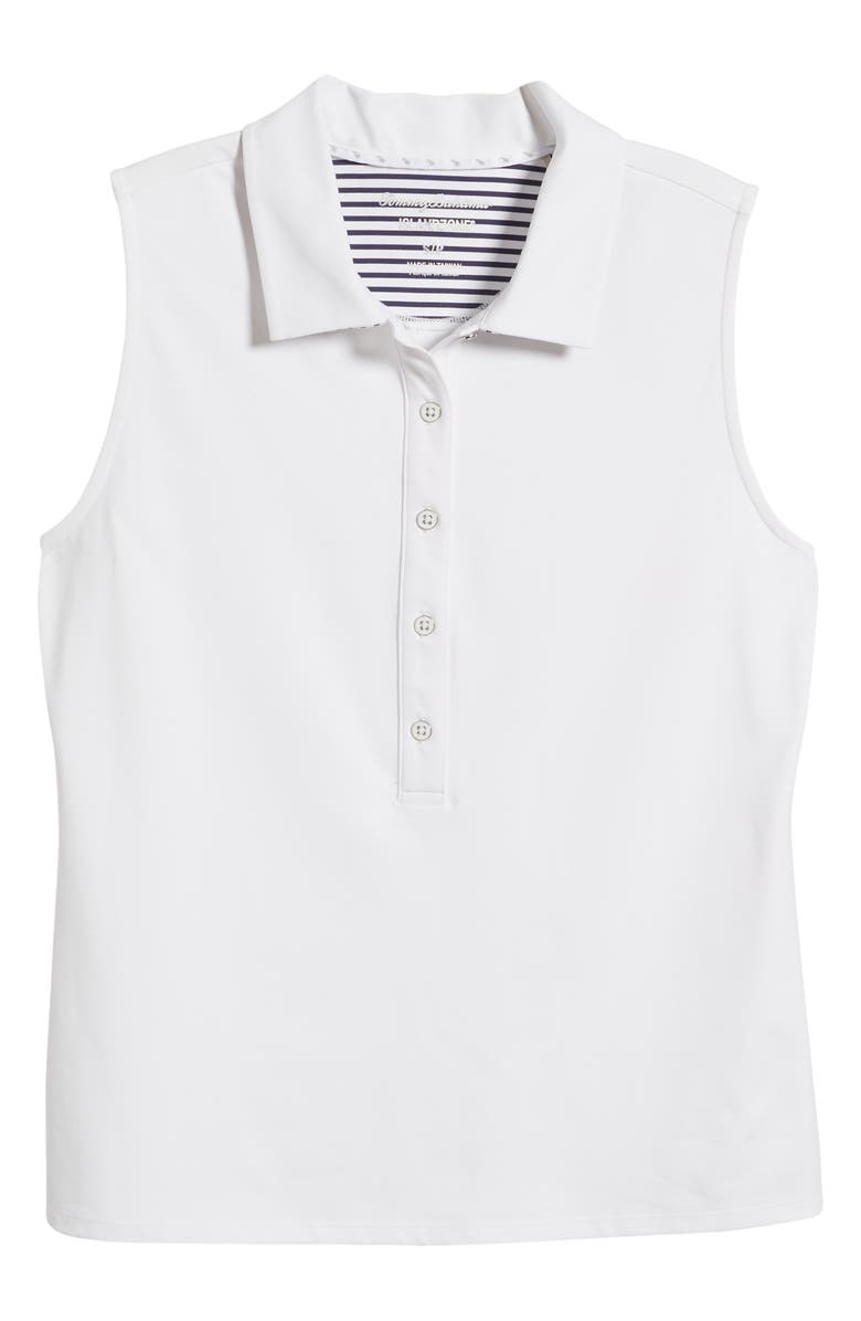 Tommy Bahama Aubrey Refined Sleeveless Polo, Alternate, color, White