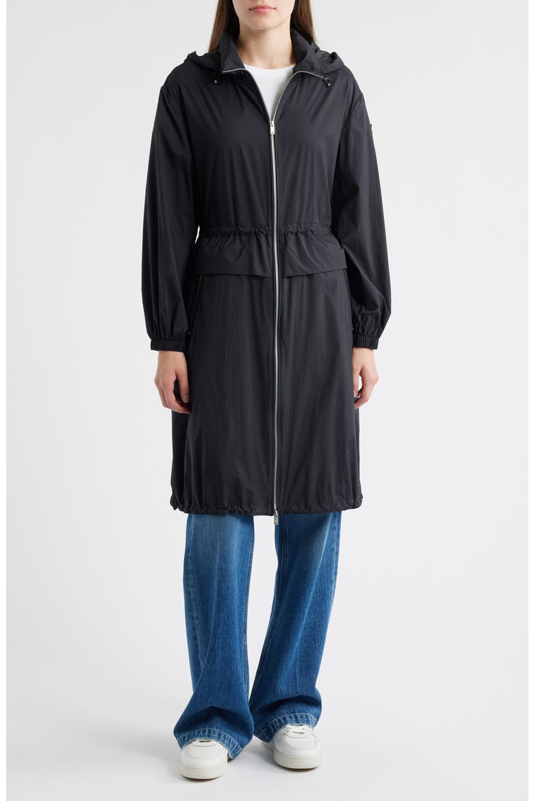 Rachelle Water Repellent UV Protection Jacket, Main, color, BLACK