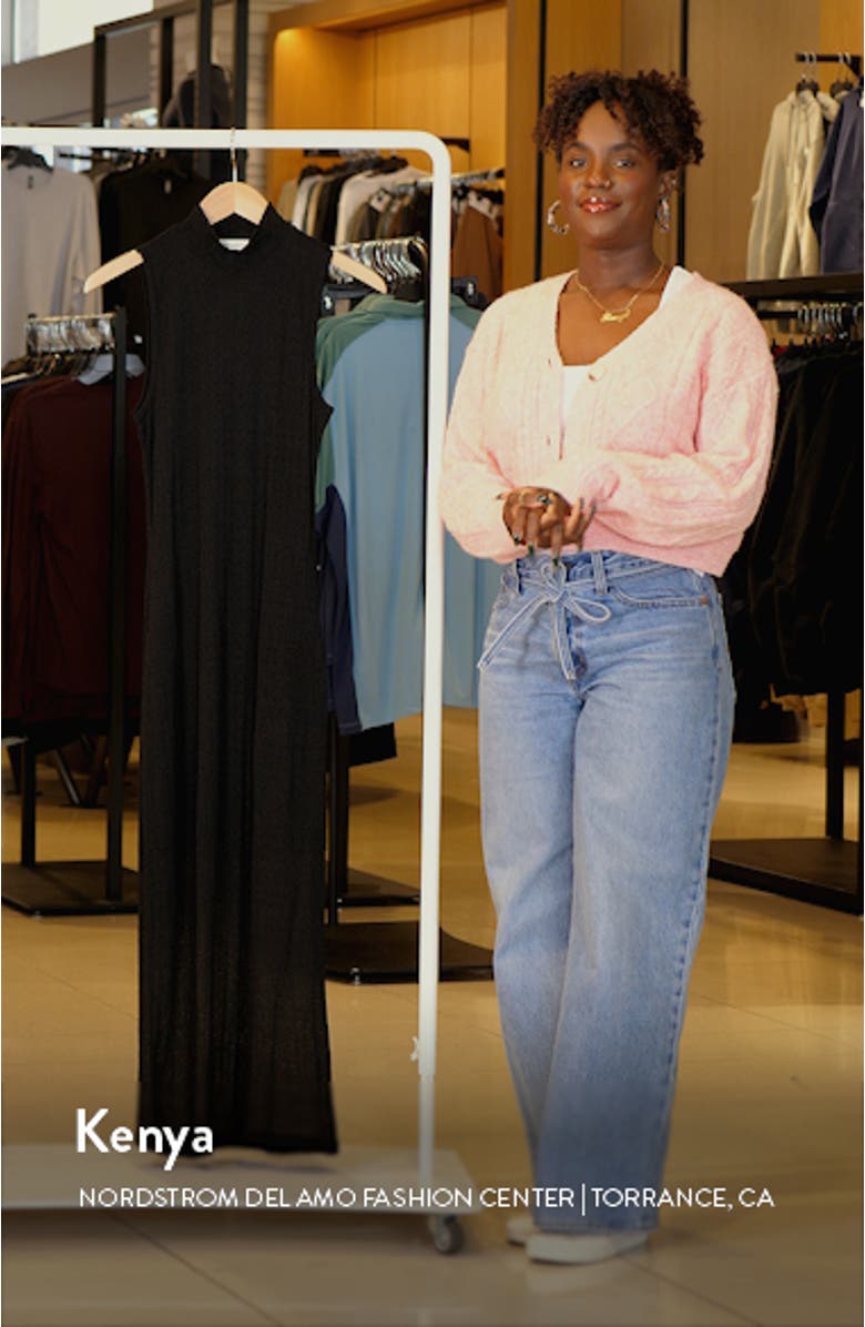 Mock Neck Mesh Maxi Dress, sales video thumbnail