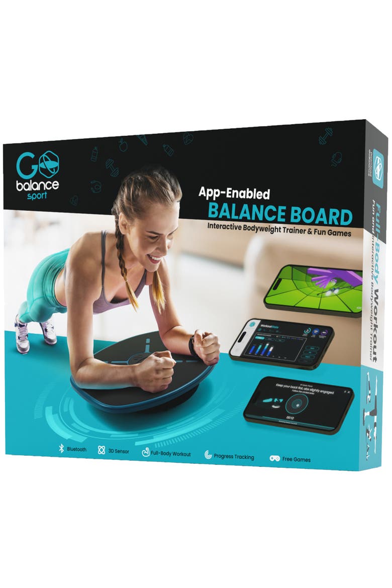 GoBalance Sport App-Enabled Interactive Balance Board, Main, color, Multicolored