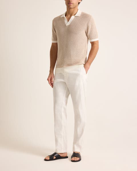 Horton Crochet Tailored Chevron Crochet Polo