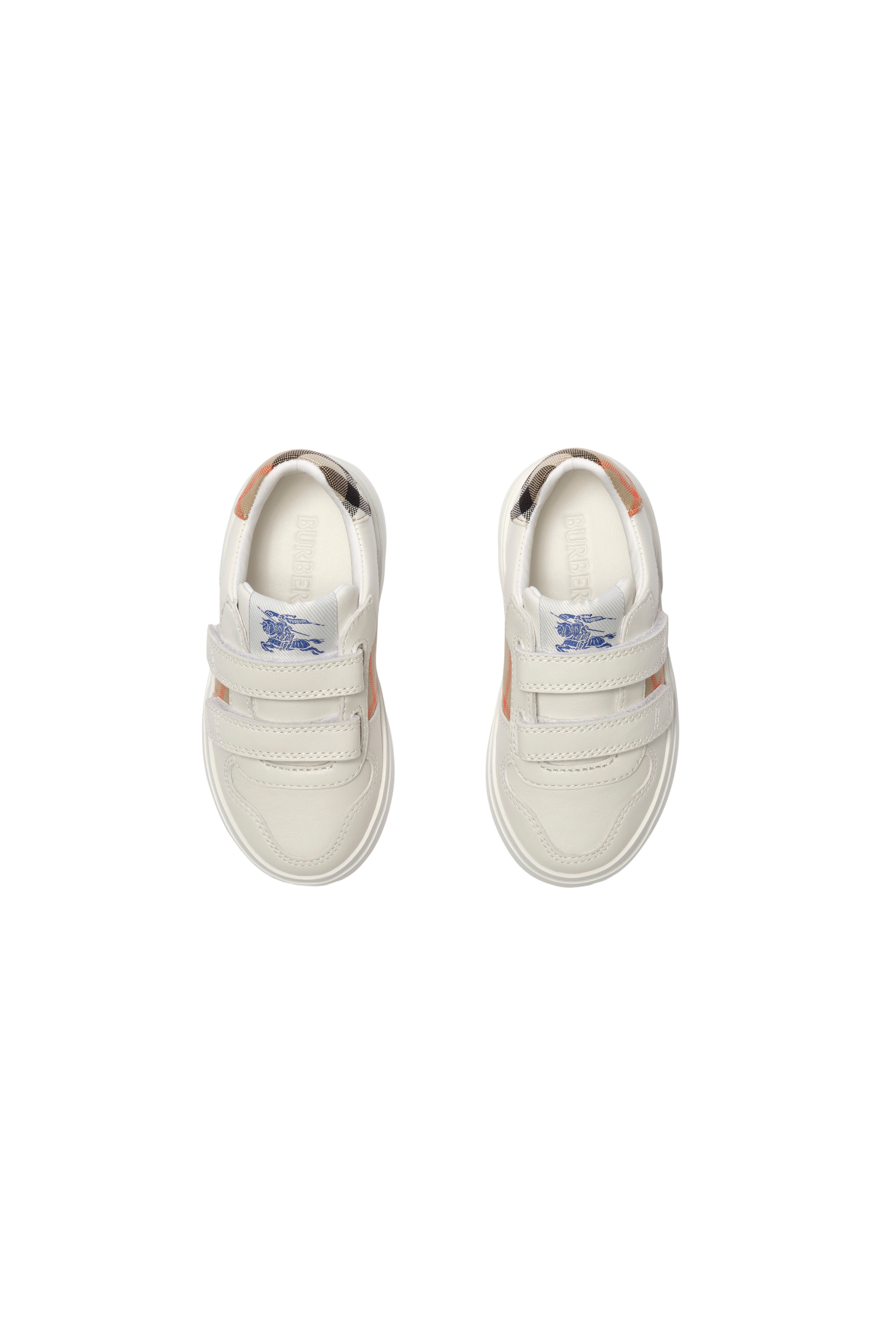 Check and Leather Sneakers, Alternate, color, Sand beige