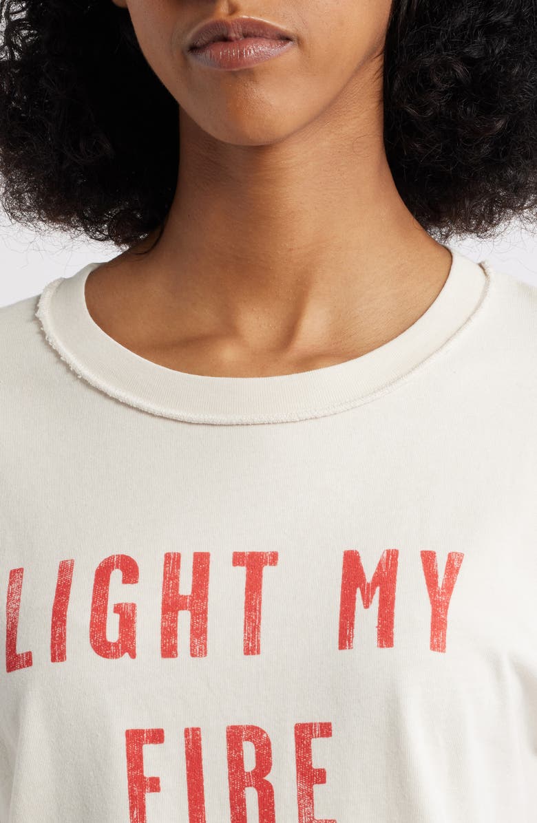 Daydreamer The Doors Light My Fire Cotton Graphic T-Shirt, Alternate, color, Dirty White