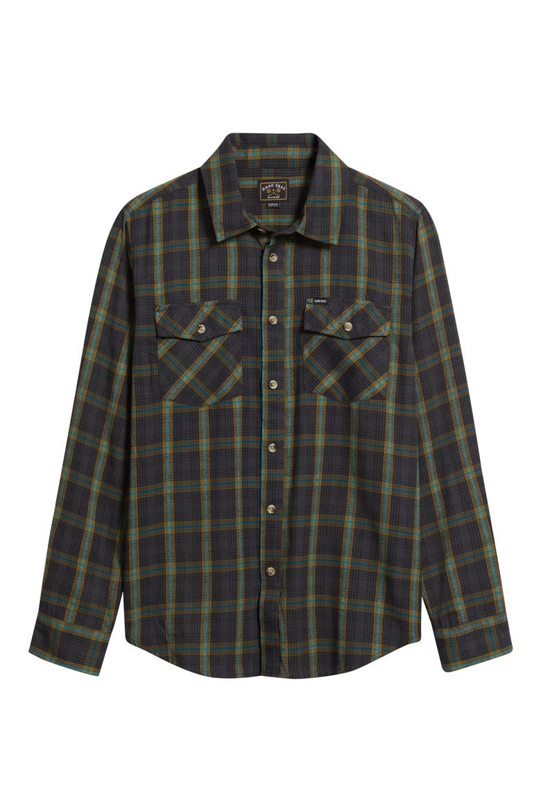Garrison Cotton Blend Button-Up Shirt, Alternate, color, BLACK