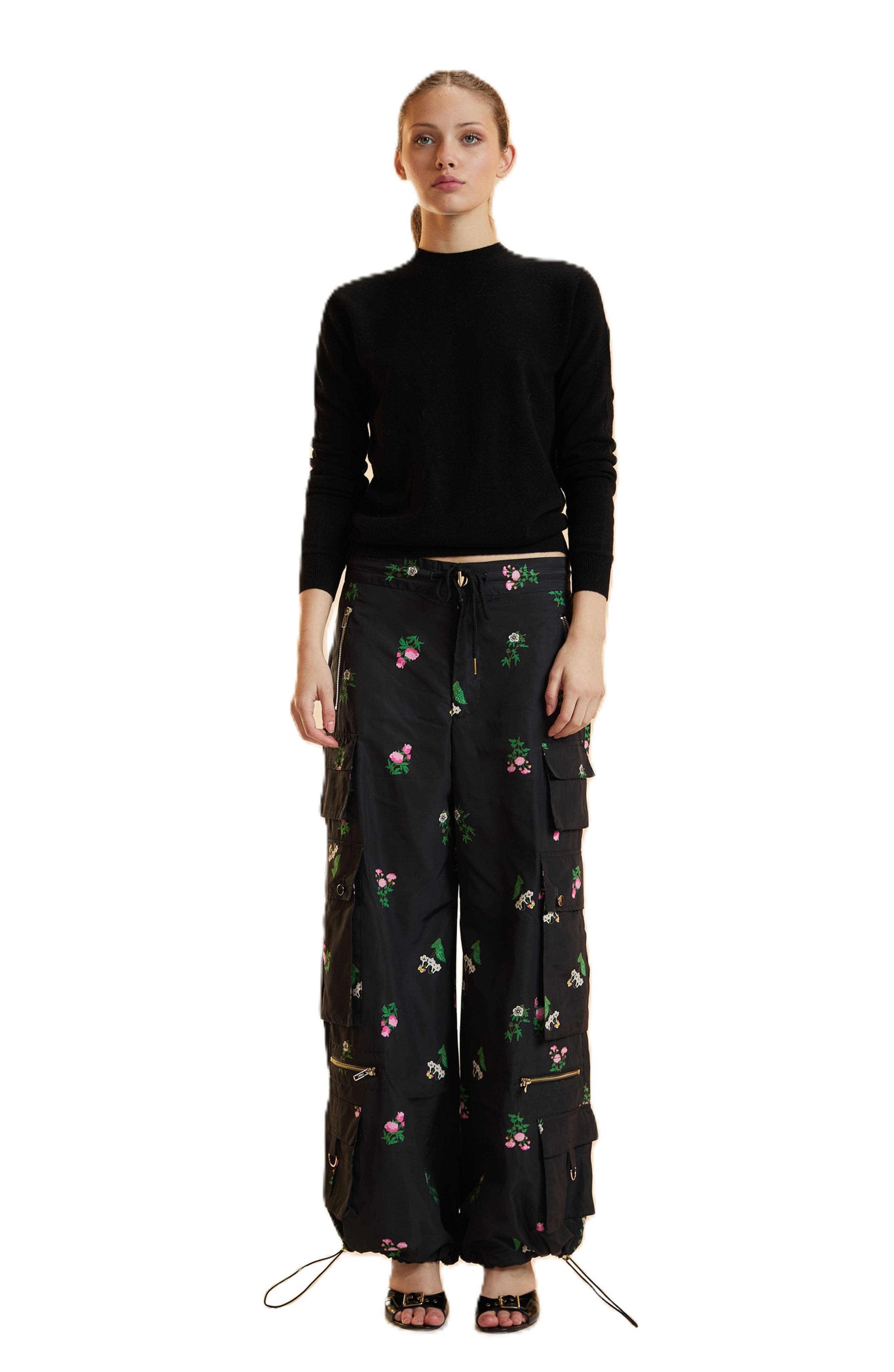 Printed Cargo Pants