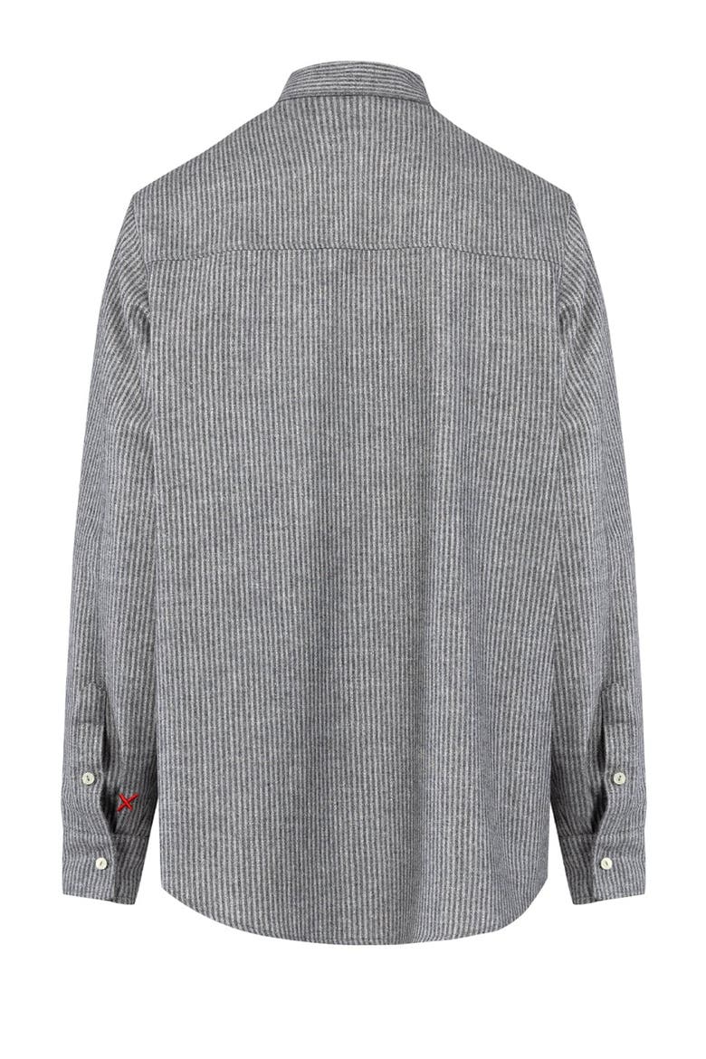 Wool & Cashmere Blend Your *Itch Striped Long Sleeve Shirt, Alternate, color, grey