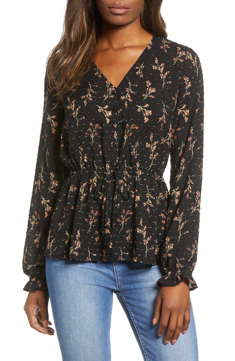 Caslon<sup>®</sup> Textured Print Top, Main, color, 