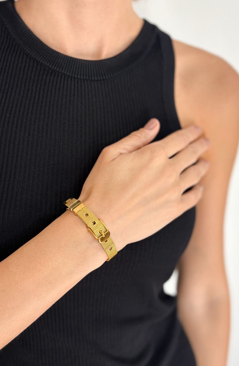 Adornia Pendant Necklaces, Bracelet & Hoop Earrings Set, Alternate, color, Gold