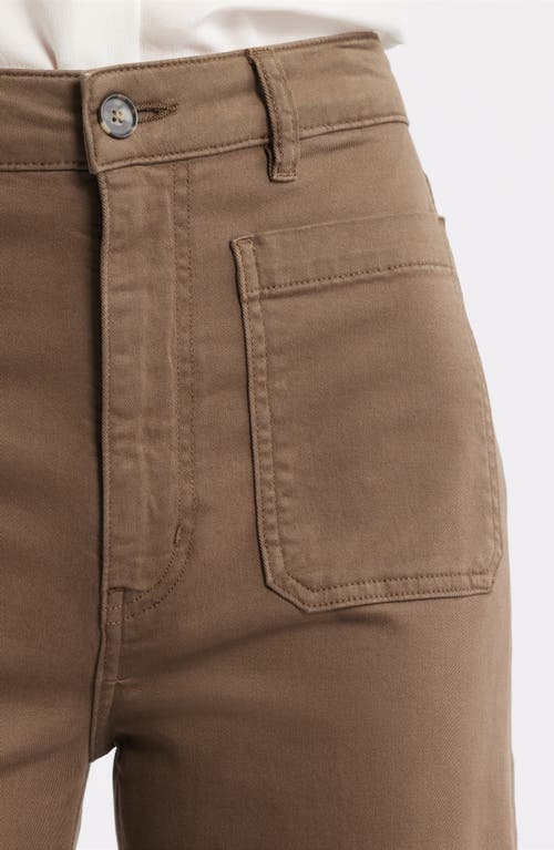 Frame The Refined Patch Pocket Jeans In Brown