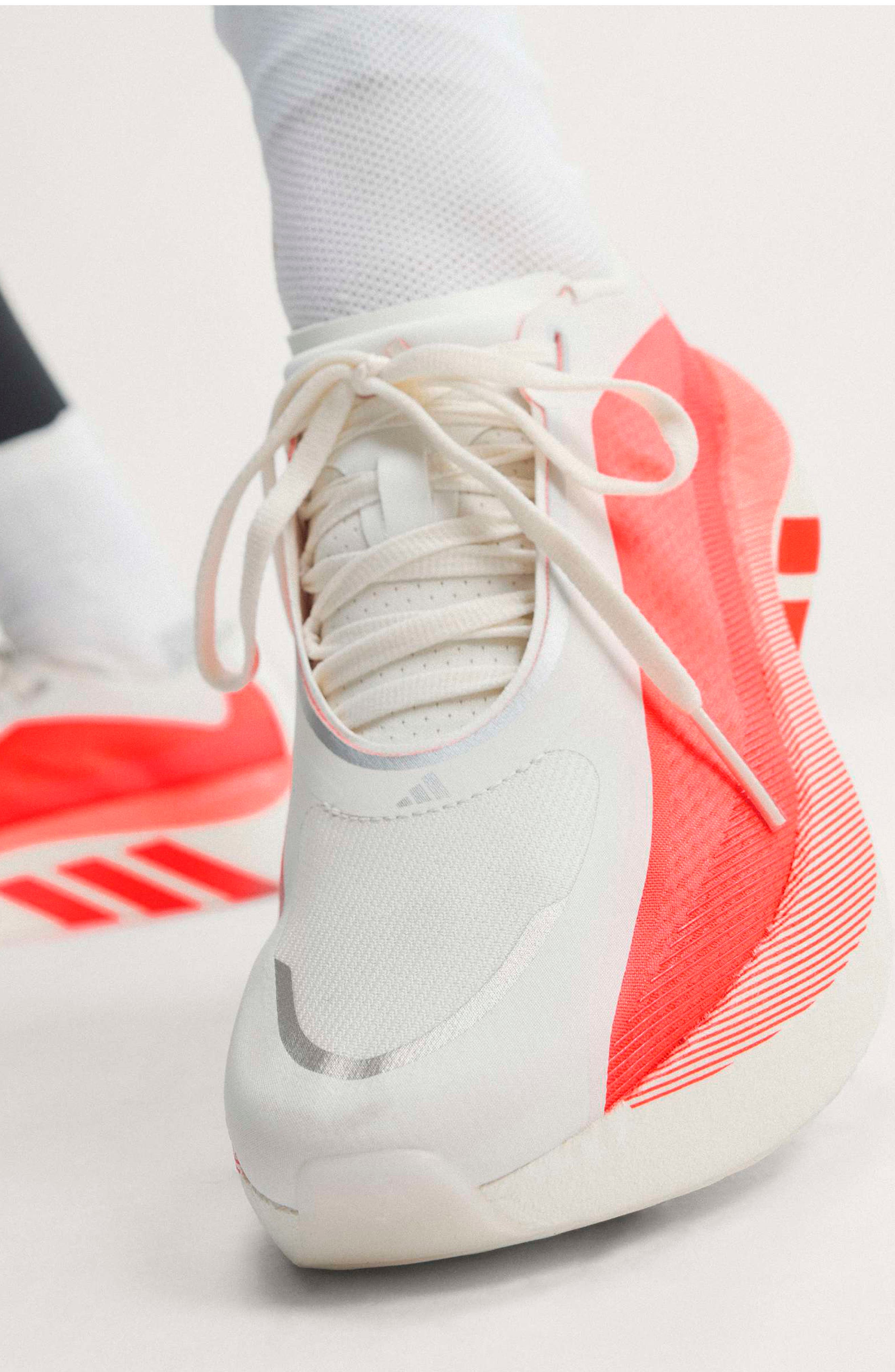 Hyperboost Edge Running Shoe, Alternate, color, HYPER WHITE/ SOLAR TURBO