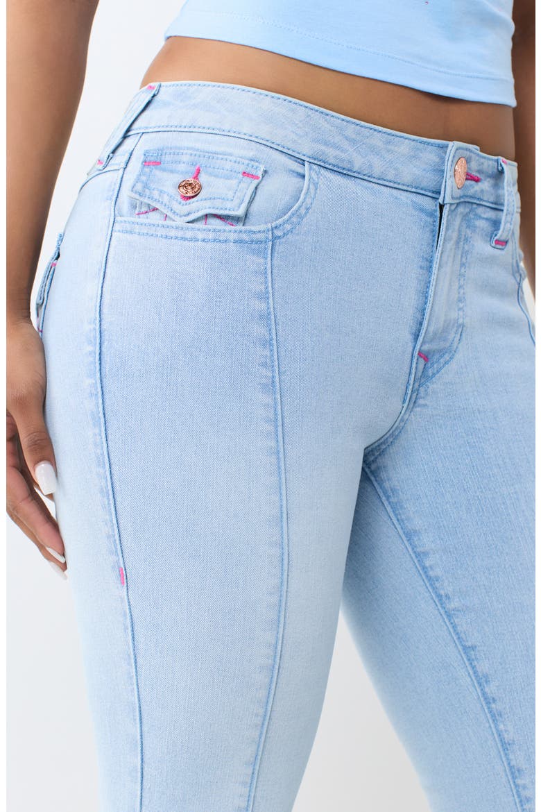 Becca Seamed Flap Pocket Bootcut Jeans, Alternate, color, LIGHT JOURNEY WASH