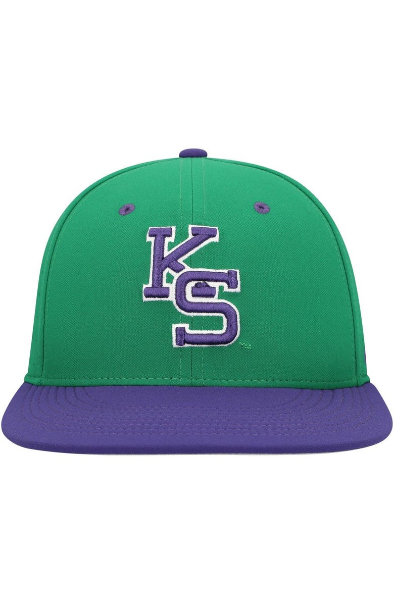 Nike Men's Nike Green Kansas State Wildcats Aero True Baseball Performance Fitted Hat, Alternate, color, 