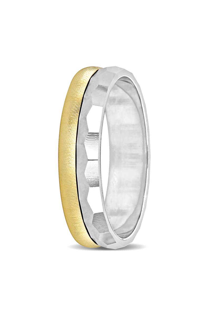 Julianna B. Half Hammered Finish Wedding Band 14k Two-Tone, Alternate, color, 