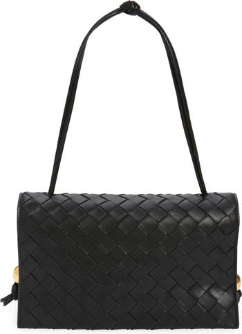 【BOTTEGA VENETA】Intrecciato Three-Pocket Strap Pouch Bag BOTTEGA VENETA Trio Intrecciato-Leather Pouch in Tan | endource