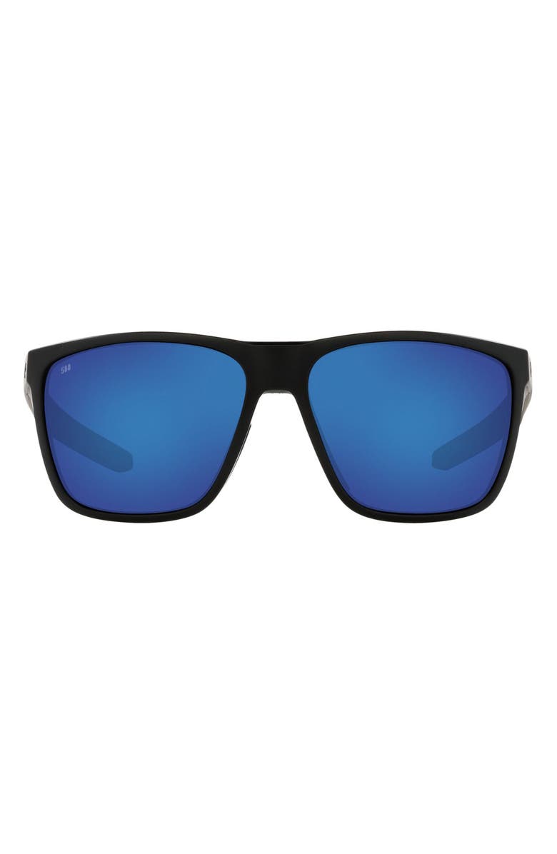 Costa Del Mar 62mm Square Sunglasses, Main, color, Black Blue