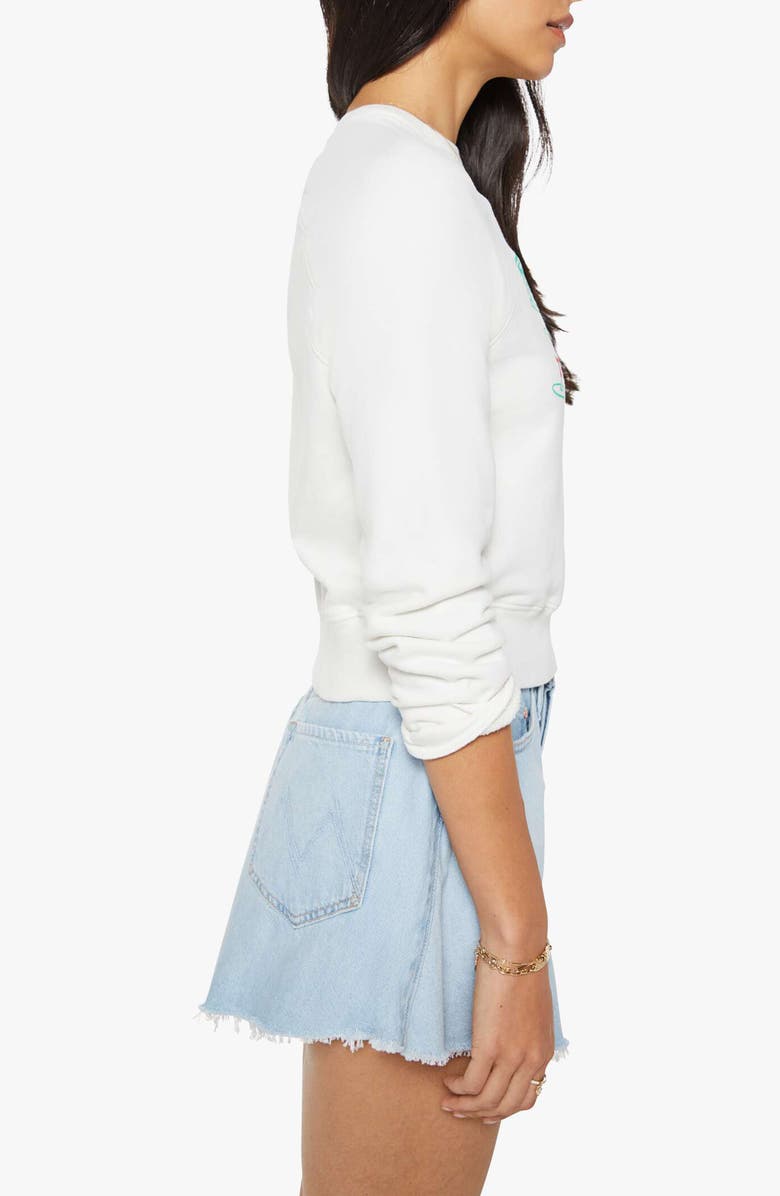 MOTHER Serve N Serve Graphic Cotton Sweatshirt, Alternate, color, Serve N Swerve